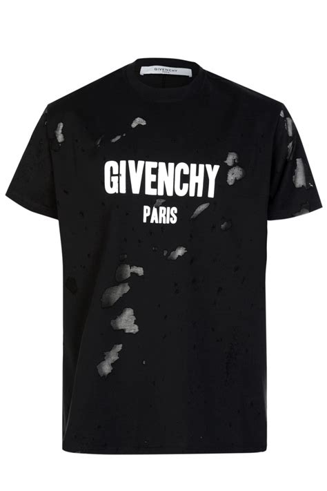 givenchy dames t shirt|Givenchy distressed t shirt.